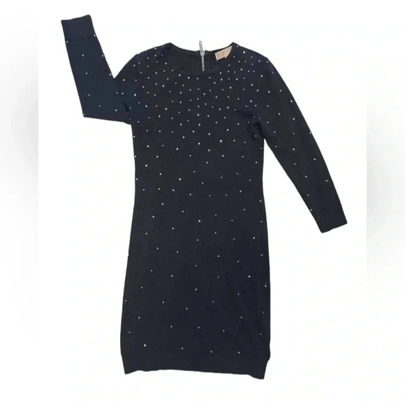 Michael Kors Three Quarter Sleeve Studded Sweater Dress Size XS - Picture 4 of 12